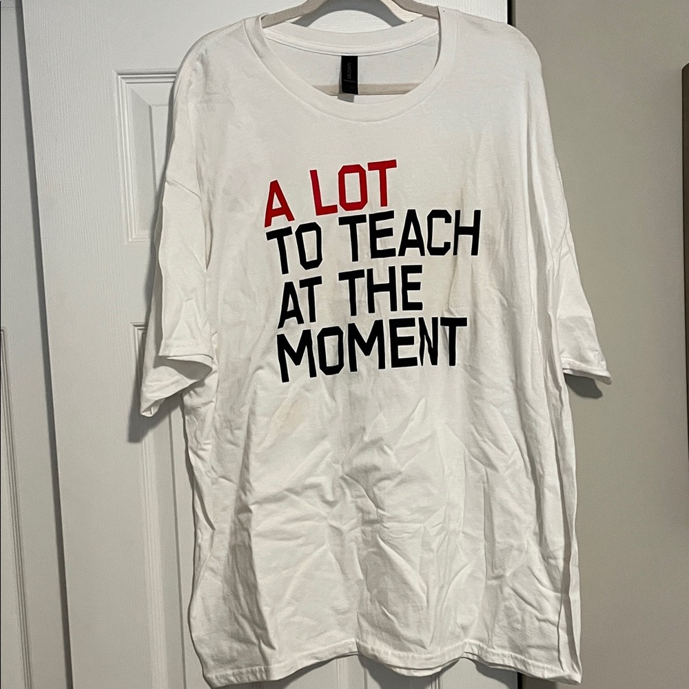 Taylor Swift Inspired White Graphic T-Shirt for Teachers!